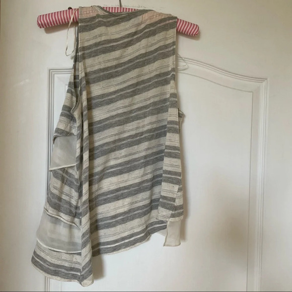 1. State Asymmetrical Tiered Striped Tank Top - Picture 2 of 3